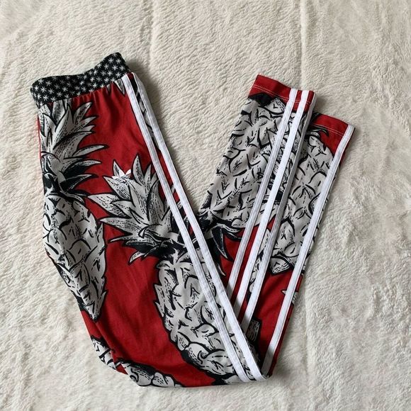Adidas Pants & Jumpsuits Adidas X Farm Rio Pineapple Leggings - Picture 1 of 4